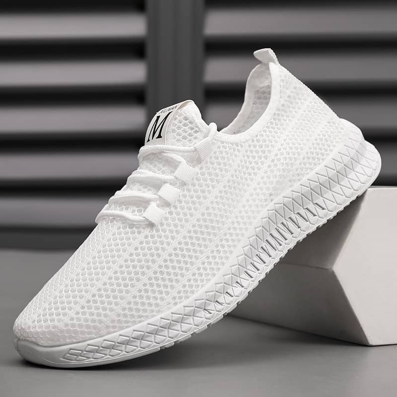 Men's Breathable Mesh Sneakers Soft Sole Comfortable Casual Athletic Shoes Anti-Slip Wear-Resistant