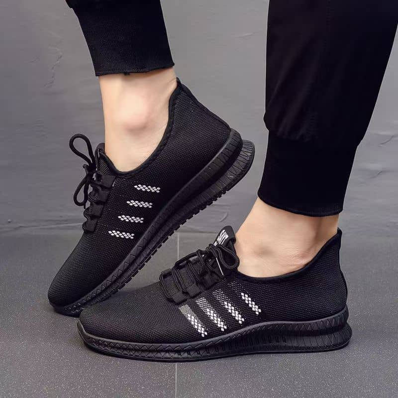 Men's Breathable Mesh Athletic Shoes Casual Mesh Upper Comfortable Trendy Running Shoes