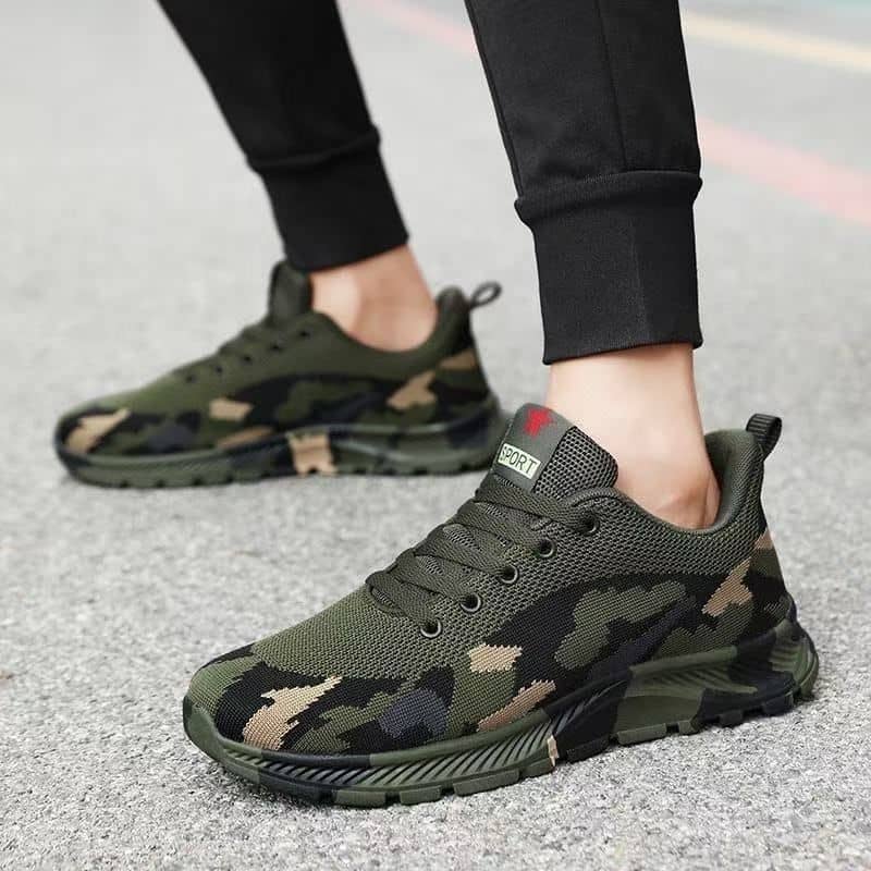 Camouflage Shoes for Men and Women All-Season Athletic Outdoor Hiking Work Shoes