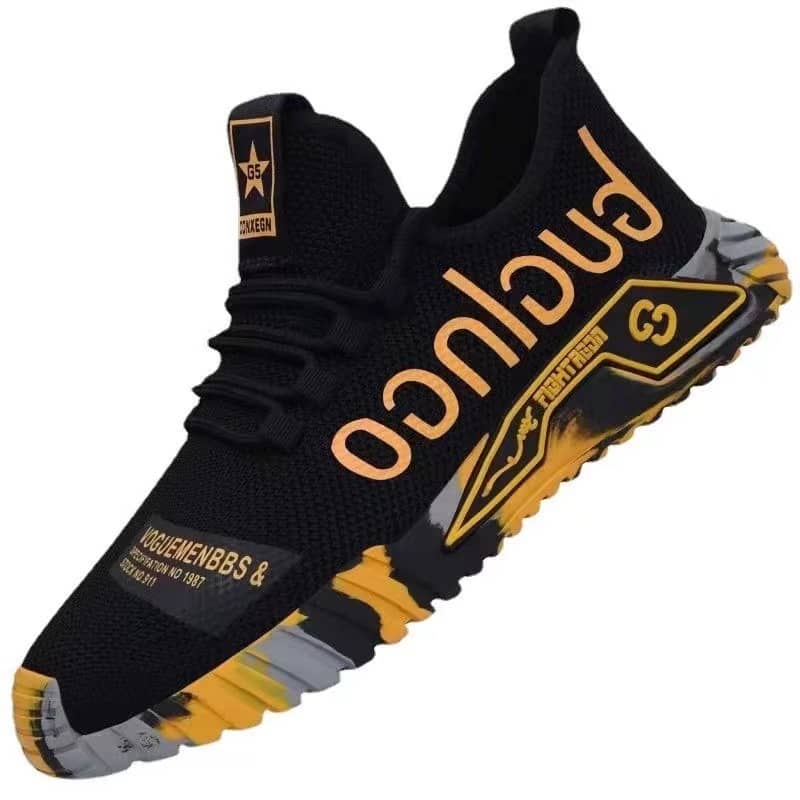 Men's Korean Style Casual Trendy Cloth Shoes Breathable Mesh Shoes Student Athletic Running Shoes