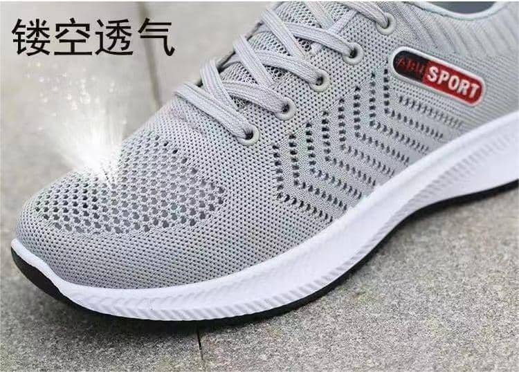 Spring New Men's Flyknit Mesh Athletic Shoes Trendy Versatile Breathable Casual Shoes Comfortable Walking Shoes
