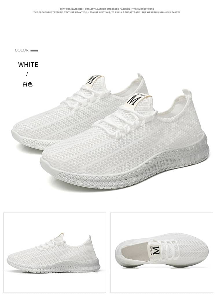 Men's Breathable Mesh Sneakers Soft Sole Comfortable Casual Athletic Shoes Anti-Slip Wear-Resistant