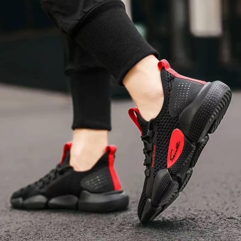 Men's Korean Style Breathable Mesh Casual Cloth Sneakers Student Running Shoes