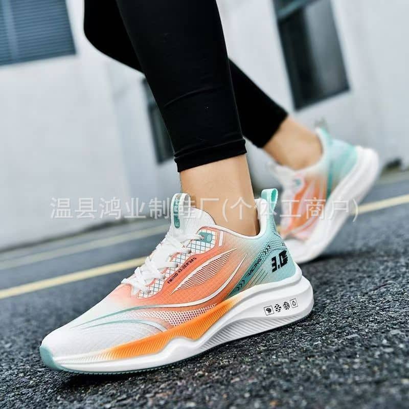 Spring Autumn Men's Ultra-Light Running Shoes Breathable Shock-Absorbing Soft Sole Mesh Sneakers