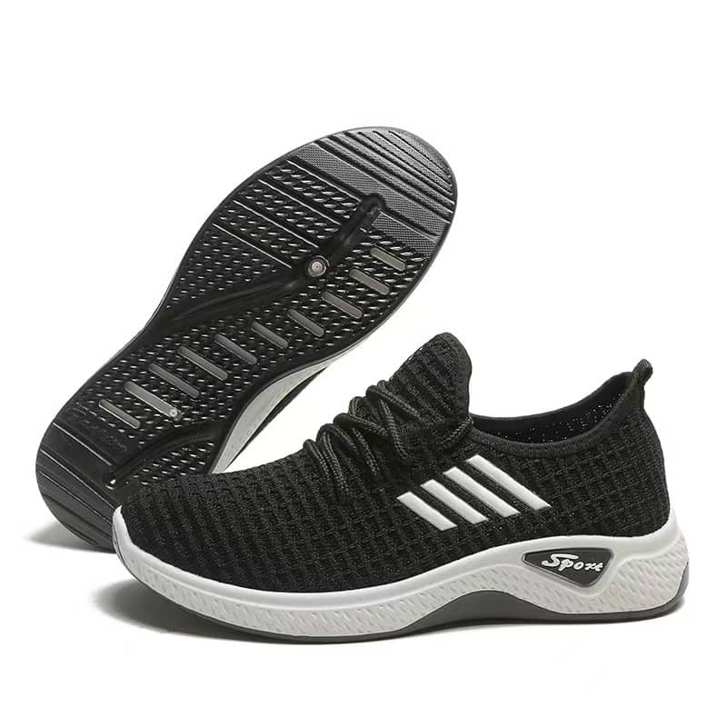 New Women's Flyknit Athletic Shoes Soft Sole Anti-Slip Breathable Dance Walking Sneakers