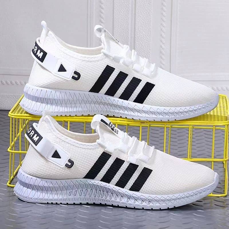 Autumn New Men's Casual Comfortable Breathable Mesh Shoes Korean Style Student Running Shoes Anti-Slip Athletic Men's Shoes