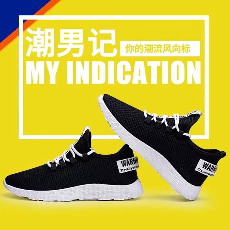 Men's Korean Style Casual Canvas Shoes Breathable Mesh Sneakers Student Athletic Running Shoes