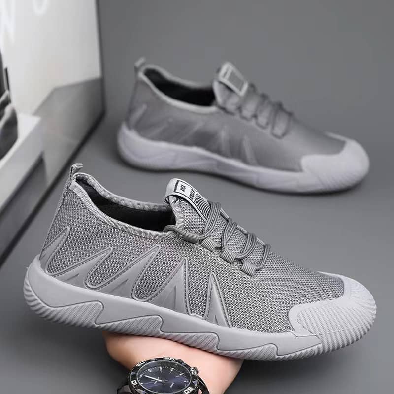 Men's Breathable Mesh Running Shoes Casual Sneakers Fashionable Work Shoes