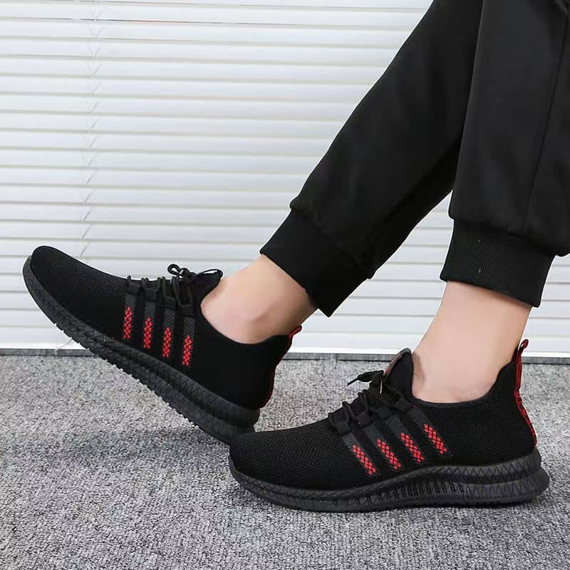 Men's Breathable Mesh Athletic Shoes Casual Mesh Upper Comfortable Trendy Running Shoes