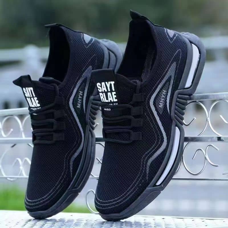 Men's Korean Style Casual Canvas Shoes Breathable Mesh Sneakers Student Athletic Running Shoes