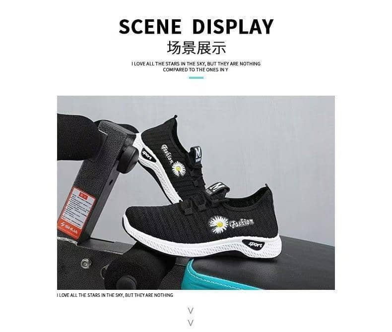 New Flyknit Women's Athletic Shoes Soft Sole Slip-On Casual Walking Shoes Anti-Slip