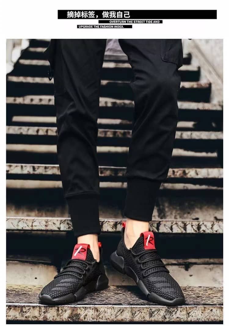 Men's Korean Style Breathable Mesh Casual Cloth Sneakers Student Running Shoes