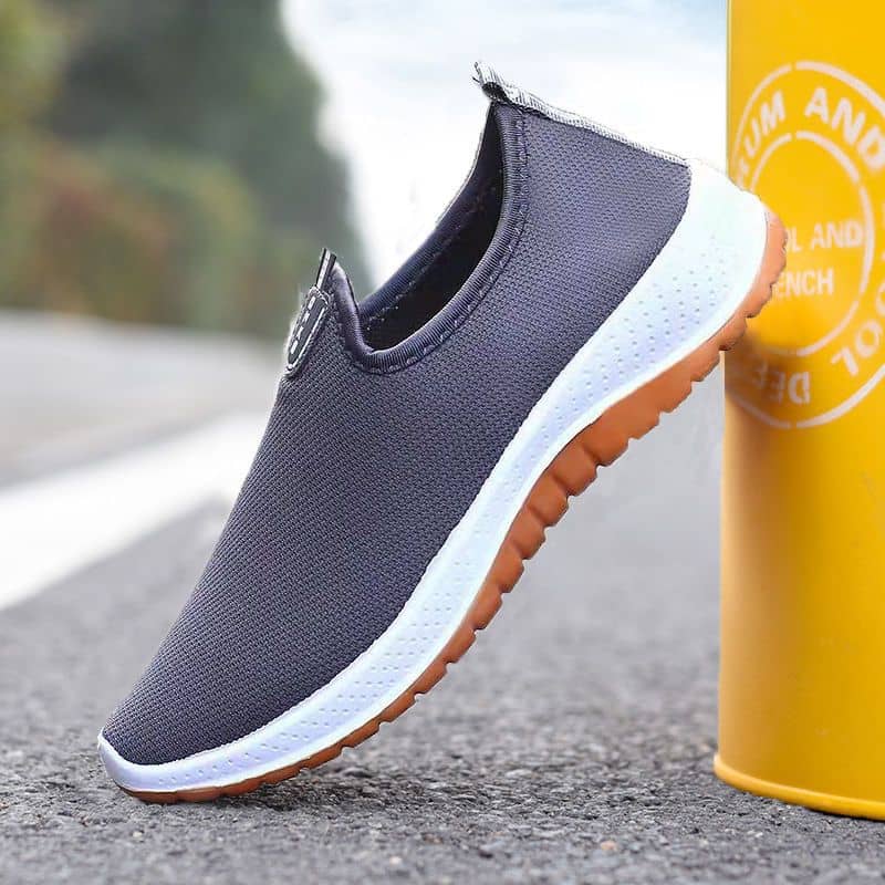 Old Beijing Cloth Shoes Thickened Rubber Sole Slip-On Lightweight Unlined Shoes for Men and Women