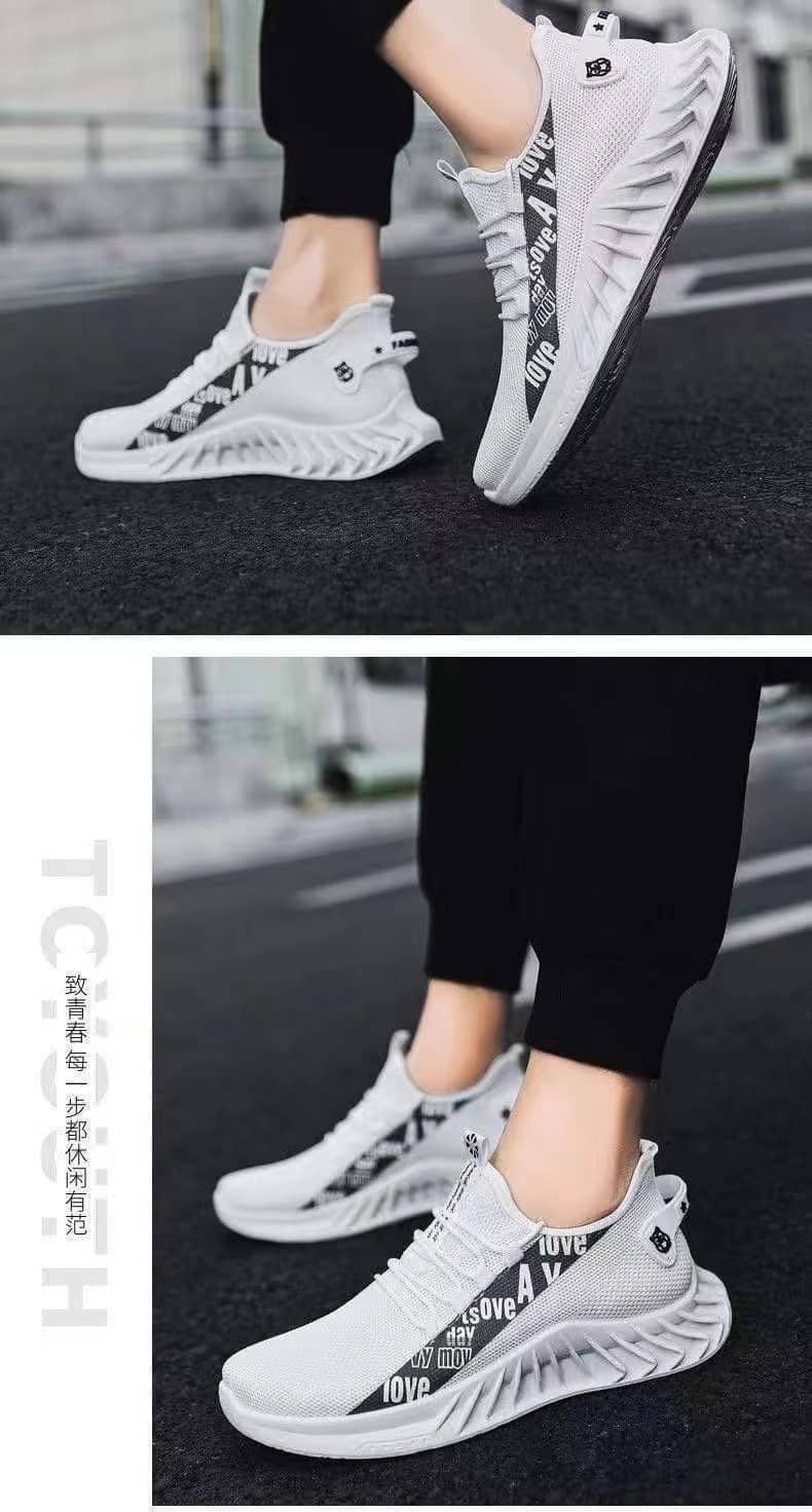 Men's Korean Style Breathable Mesh Casual Cloth Sneakers Student Running Shoes