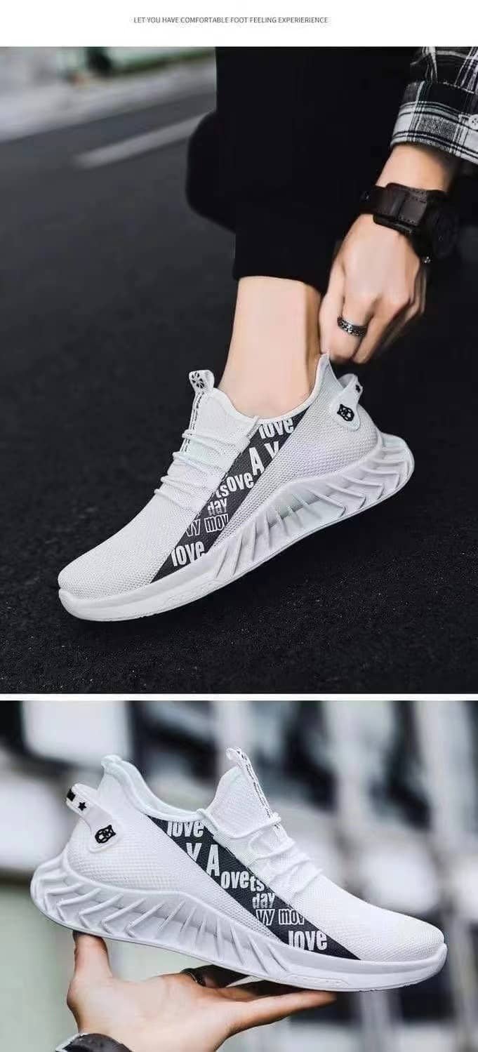 Men's Korean Style Breathable Mesh Casual Cloth Sneakers Student Running Shoes