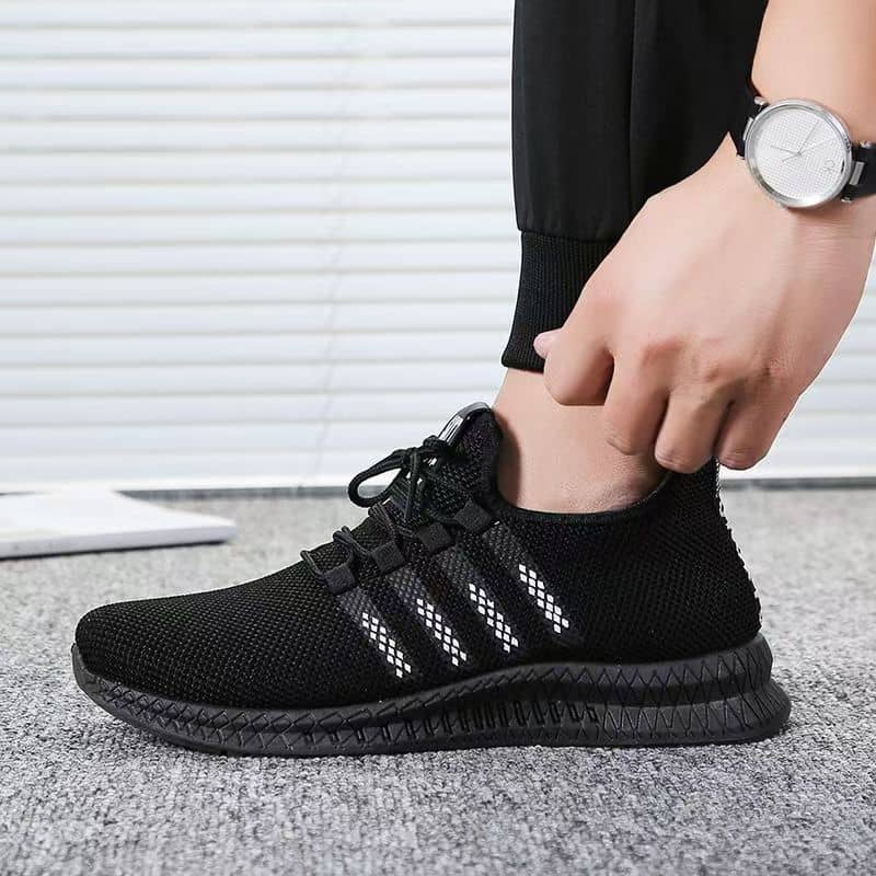 Men's Breathable Mesh Athletic Shoes Casual Mesh Upper Comfortable Trendy Running Shoes