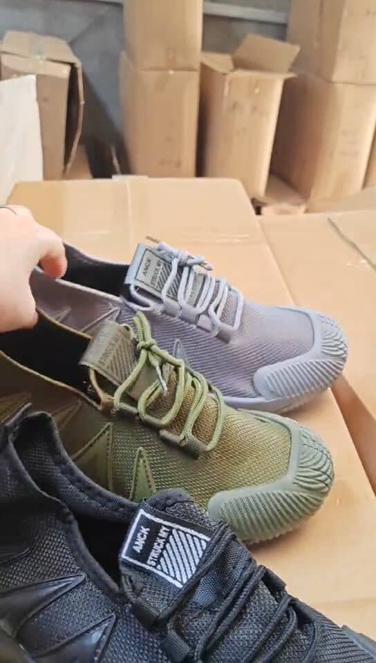 Men's Breathable Mesh Running Shoes Casual Sneakers Fashionable Work Shoes