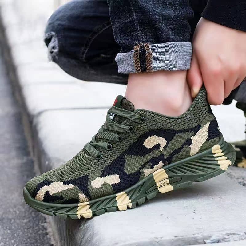 Camouflage Shoes for Men and Women All-Season Athletic Outdoor Hiking Work Shoes