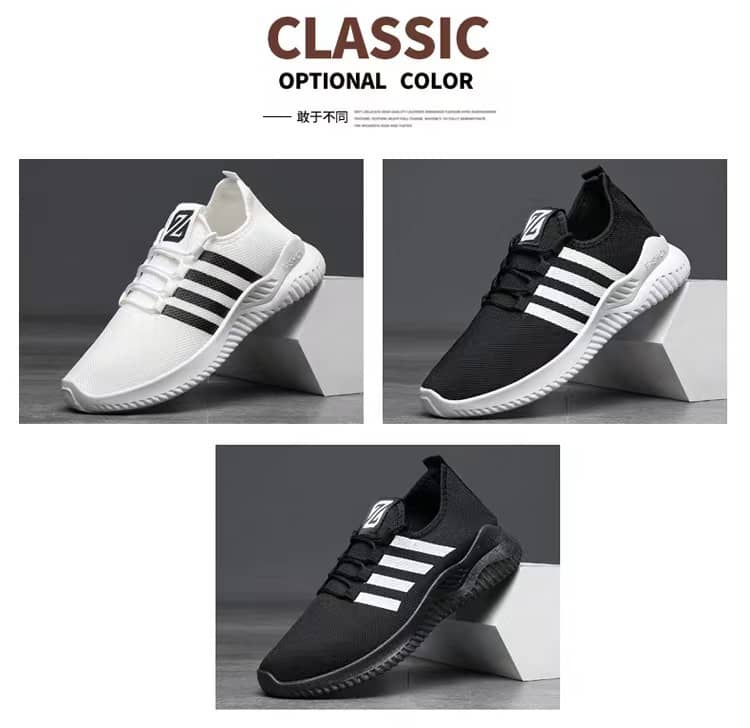 New Spring & Autumn Unisex Breathable Mesh Sneakers Korean Style Student Running Shoes Anti-Slip Athletic Shoes for Men