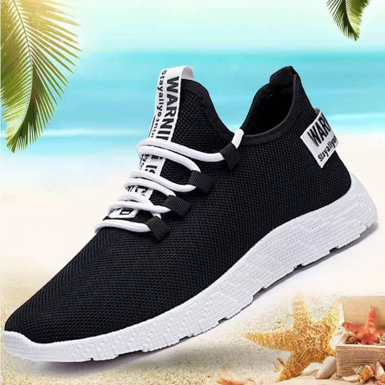 Men's Korean Style Casual Canvas Shoes Breathable Mesh Sneakers Student Athletic Running Shoes