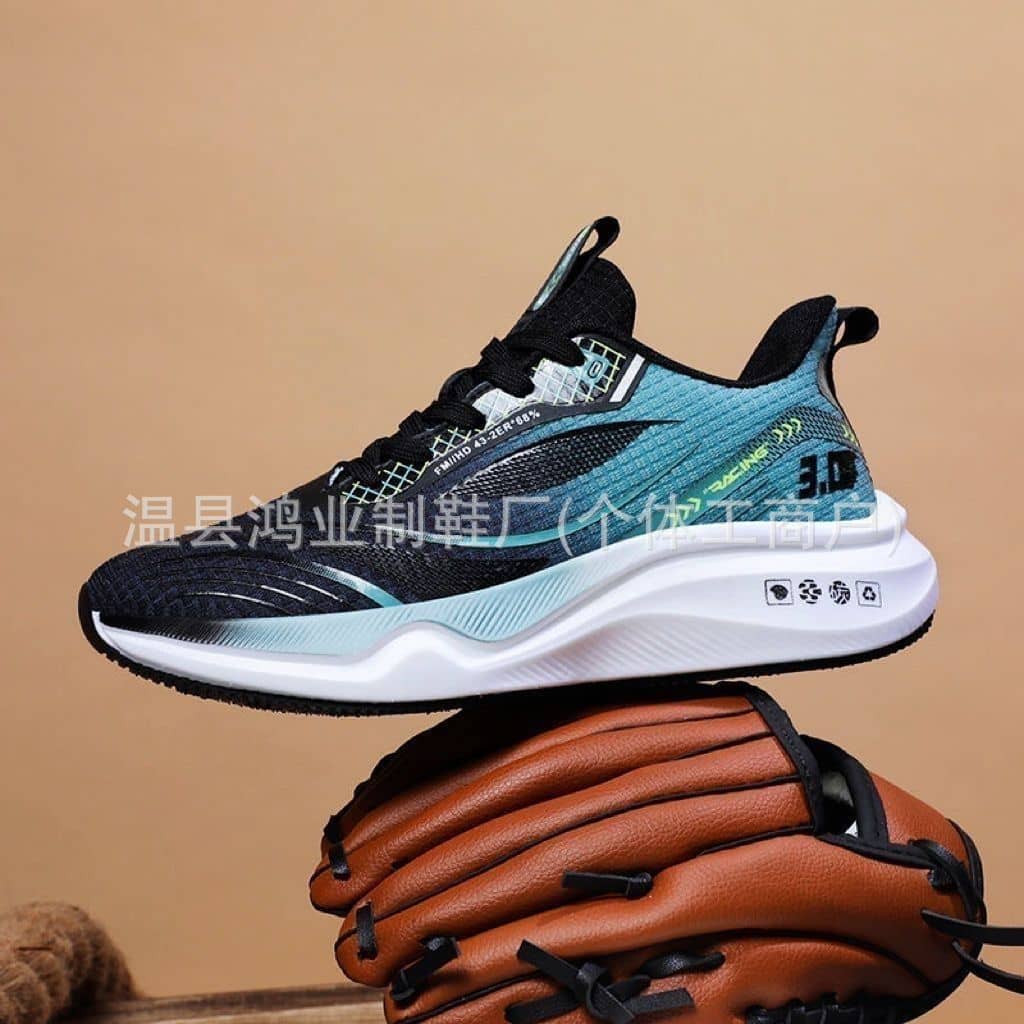 Spring Autumn Men's Ultra-Light Running Shoes Breathable Shock-Absorbing Soft Sole Mesh Sneakers