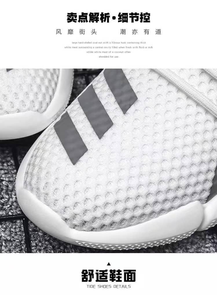 Men's Korean Style Breathable Mesh Casual Cloth Sneakers Student Running Shoes