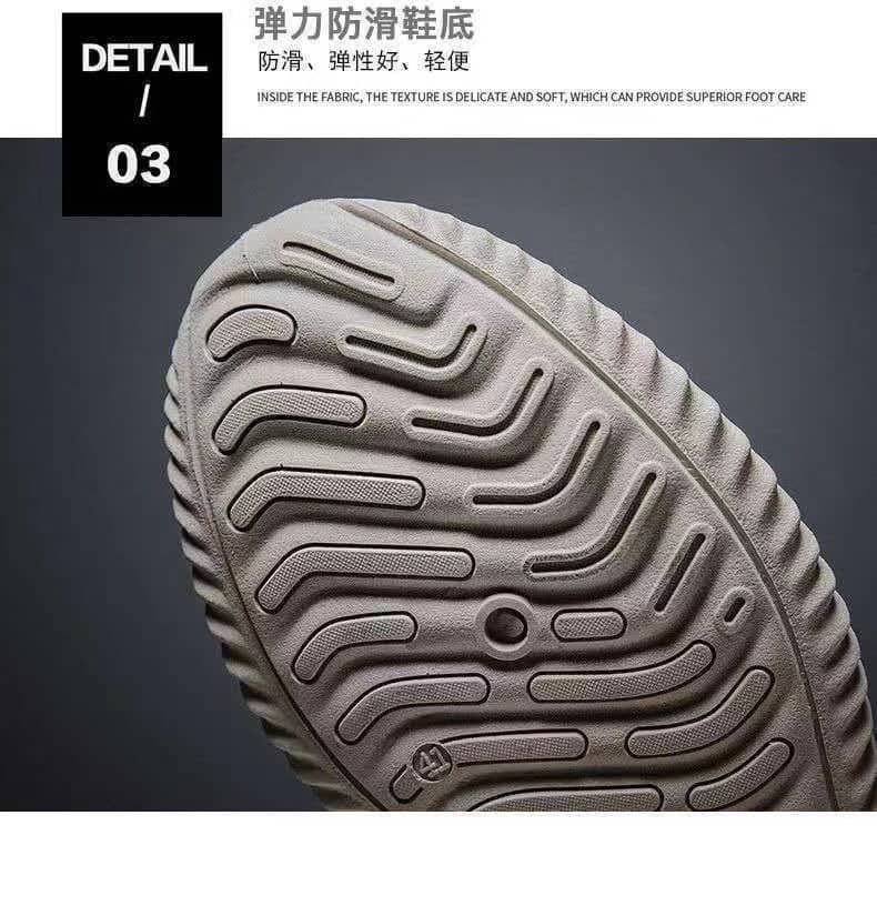 Men's Four Seasons Casual Comfortable Mesh Shoes Student Running Shoes Trendy Shoes Anti-Slip Coconut Shoes