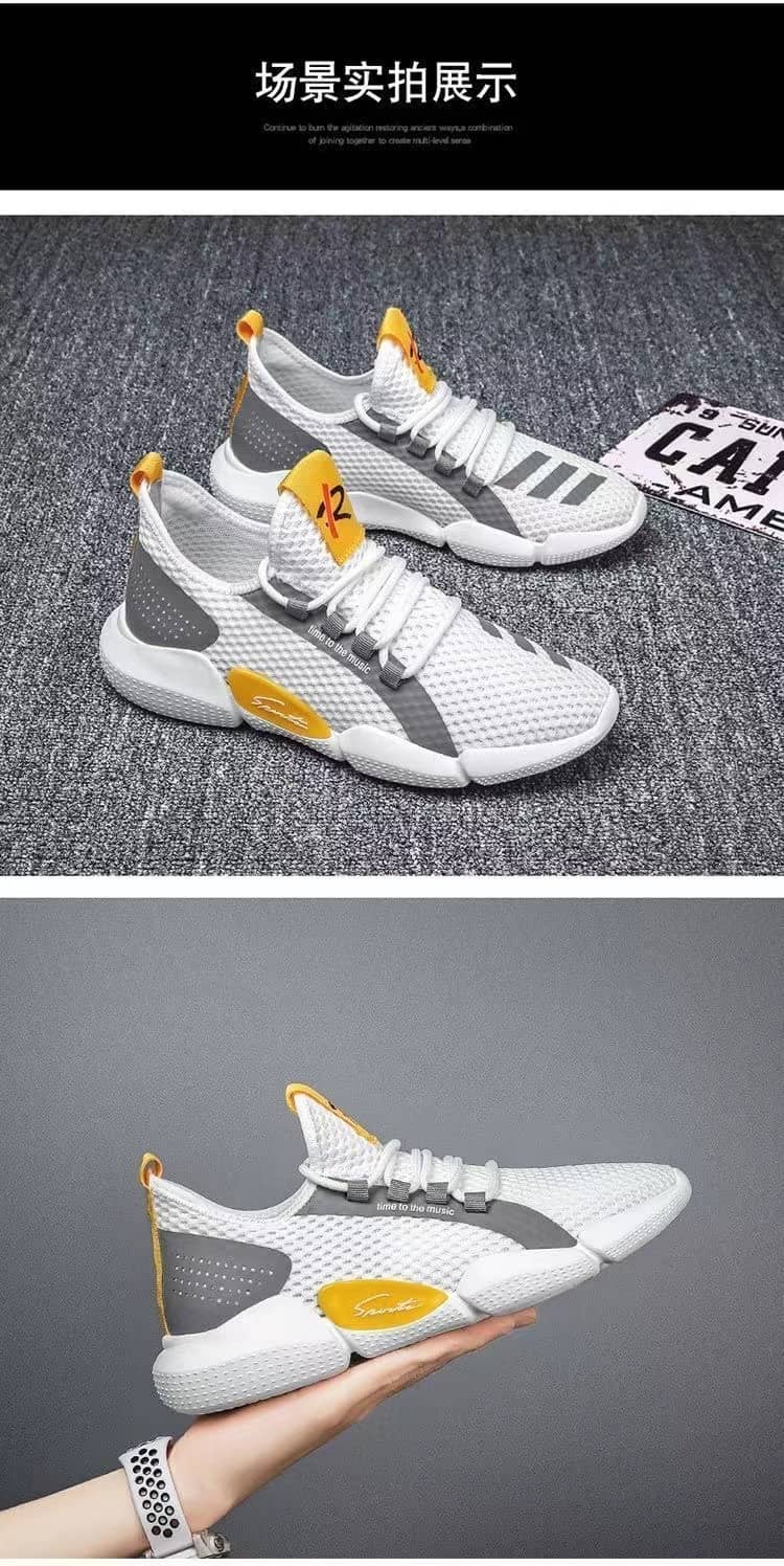 Men's Korean Style Breathable Mesh Casual Cloth Sneakers Student Running Shoes