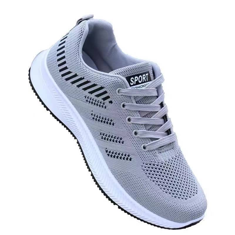 Men's Flyknit Mesh Breathable Casual Walking Shoes All-Season Comfortable Lightweight Sneakers