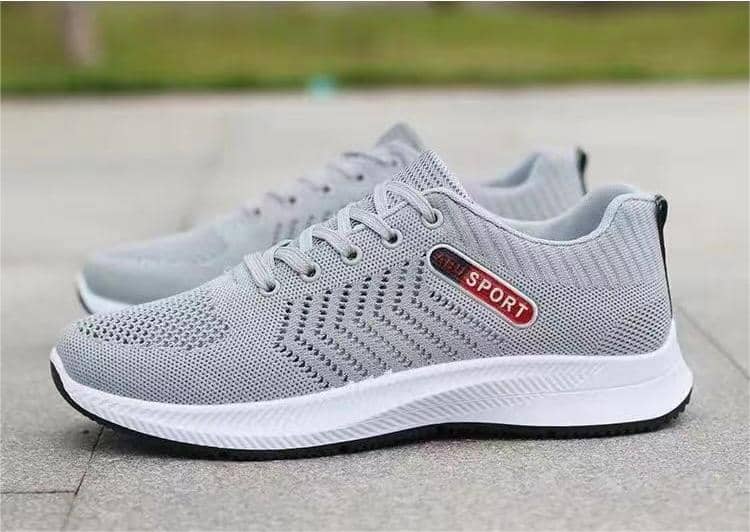 Spring New Men's Flyknit Mesh Athletic Shoes Trendy Versatile Breathable Casual Shoes Comfortable Walking Shoes