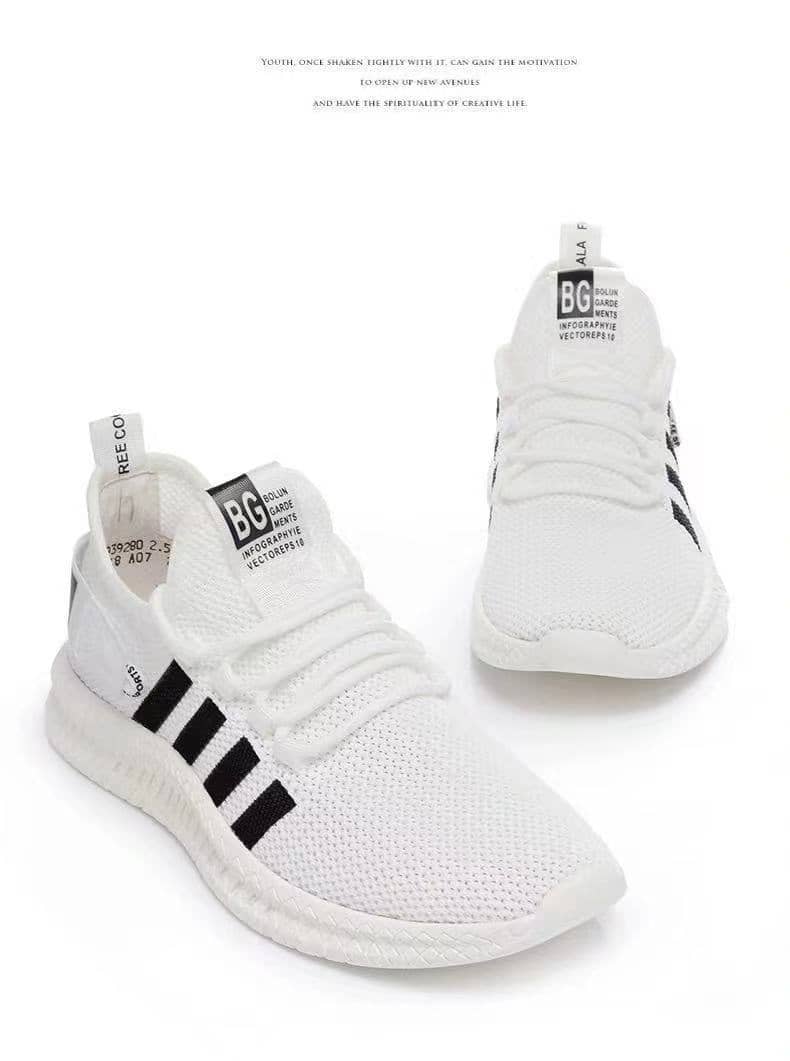 Autumn New Men's Casual Comfortable Breathable Mesh Shoes Korean Style Student Running Shoes Anti-Slip Athletic Men's Shoes