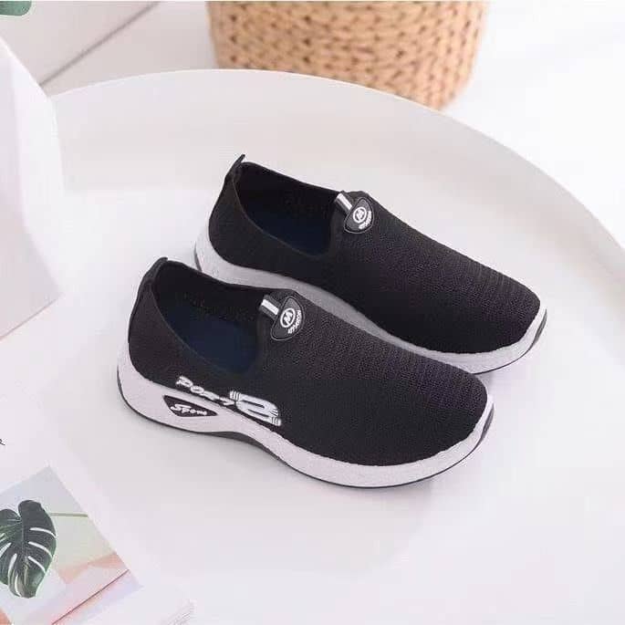 New Women's Flyknit Athletic Shoes Soft Sole Anti-Slip Breathable Dance Walking Sneakers