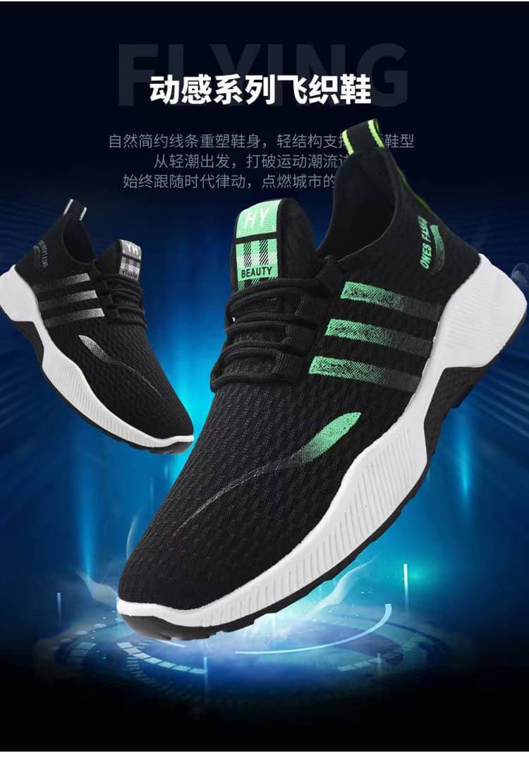 Men's Korean Style Breathable Mesh Soft Sole Casual Sneakers Running Shoes