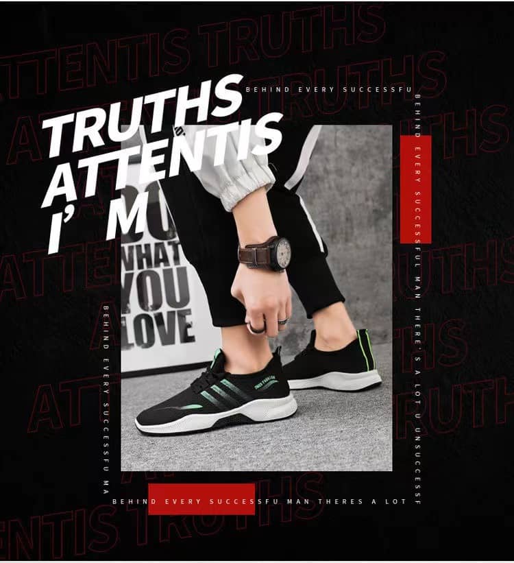 Men's Korean Style Breathable Mesh Soft Sole Casual Sneakers Running Shoes