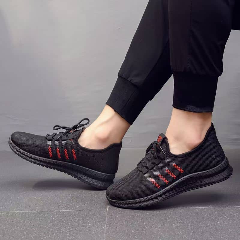 Men's Breathable Mesh Athletic Shoes Casual Mesh Upper Comfortable Trendy Running Shoes