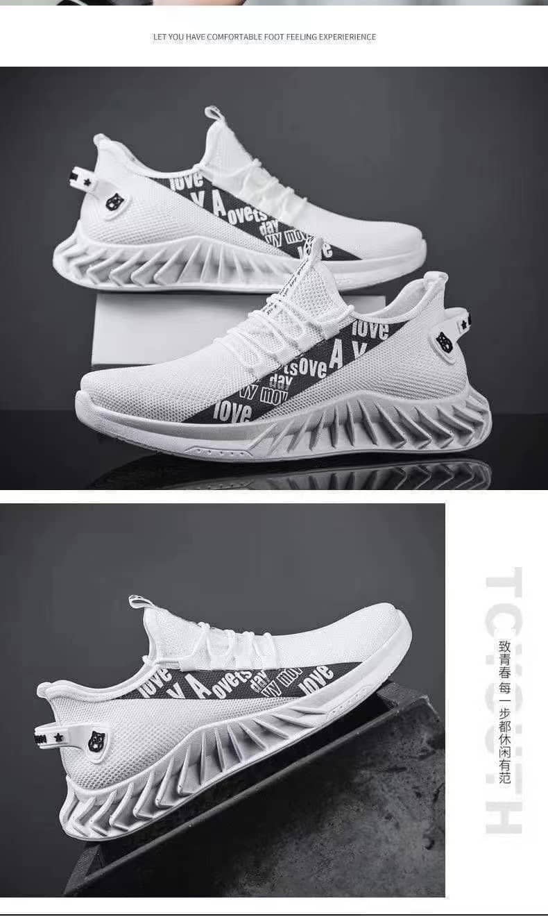 Men's Korean Style Breathable Mesh Casual Cloth Sneakers Student Running Shoes