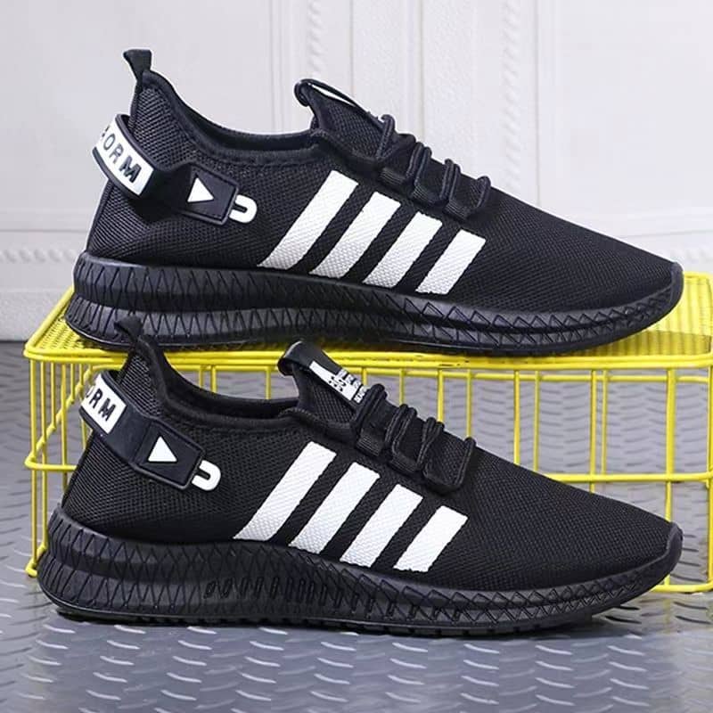 Autumn New Men's Casual Comfortable Breathable Mesh Shoes Korean Style Student Running Shoes Anti-Slip Athletic Men's Shoes