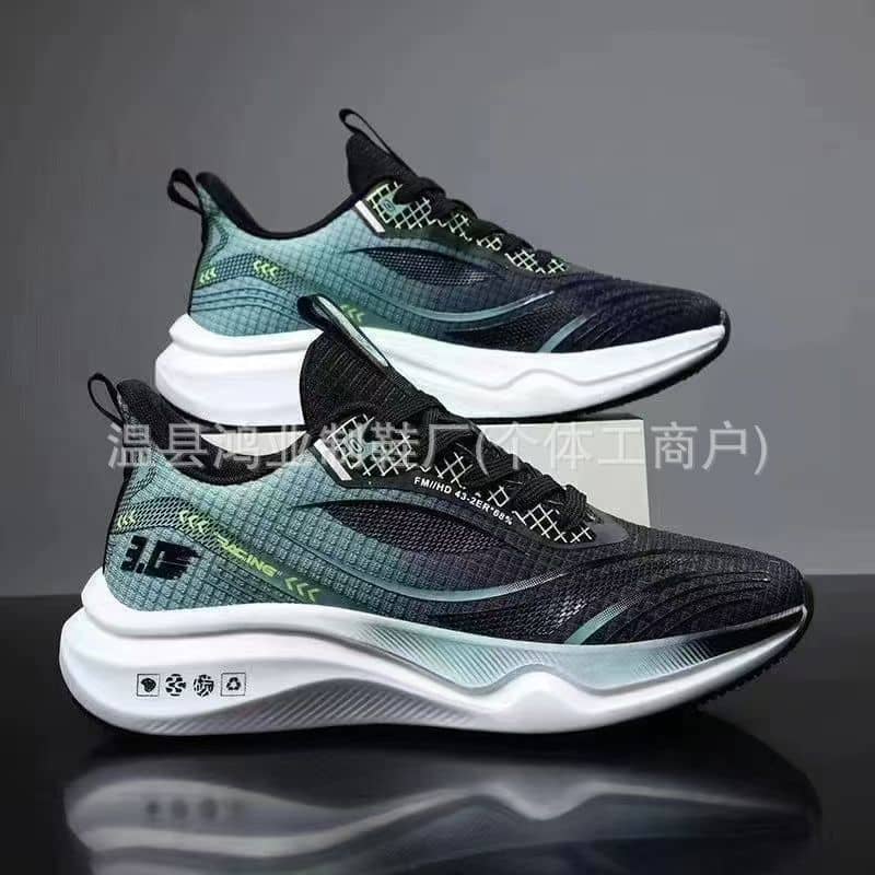 Spring Autumn Men's Ultra-Light Running Shoes Breathable Shock-Absorbing Soft Sole Mesh Sneakers